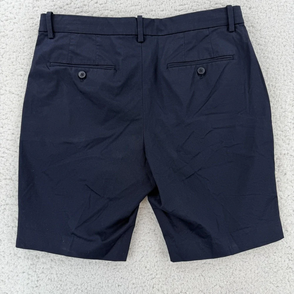 Uniqlo Shorts Mens Large Blue Chino Stretch Flat Front Stretch Casual Cotton